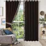 Chocolate-Golden-Velvet-Laser-Cut-Design-Curtains-Set-of-2-Pcs-with-2-Belts- dreambeddingstore.com