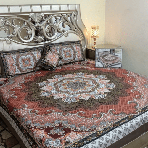 Cotton Four Border Bedsheet/dream bedding store