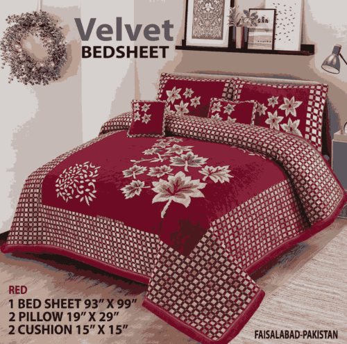 Designer Bed Sheet Set - 4pcs, king Size Parcale Fabric/dream bedding store