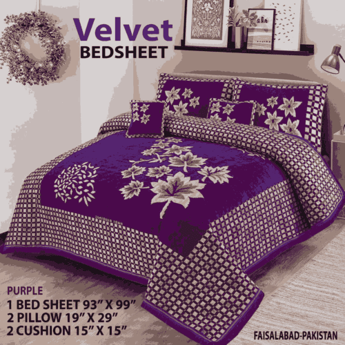 Designer Bed Sheet Set - 4pcs, king Size Parcale Fabric/dream bedding store