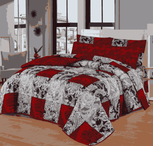 Velvet Bed Sheet Set - 4pcs, king Size Parcale Fabric/dream bedding store