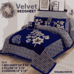 Designer Bed Sheet Set - 4pcs, king Size Parcale Fabric/dream bedding store