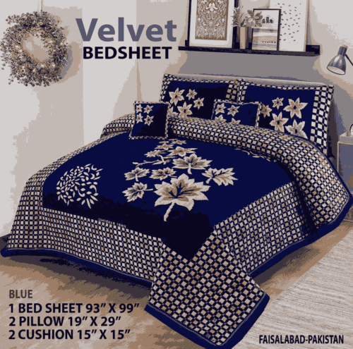 Designer Bed Sheet Set - 4pcs, king Size Parcale Fabric/dream bedding store