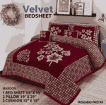 Designer Bed Sheet Set - 4pcs, king Size Parcale Fabric/dream bedding store