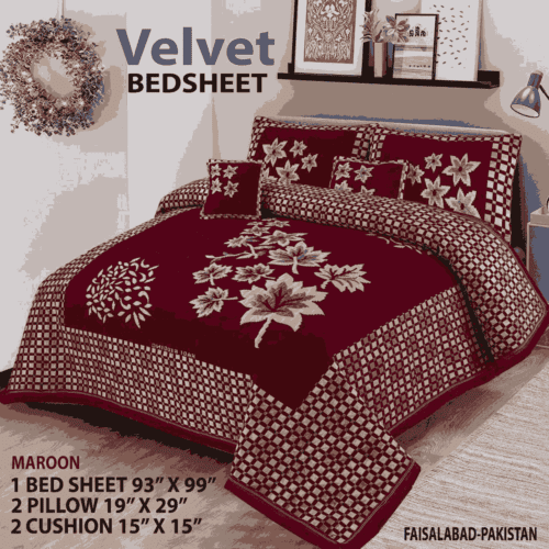 Designer Bed Sheet Set - 4pcs, king Size Parcale Fabric/dream bedding store