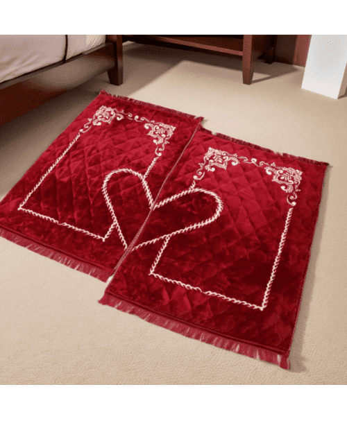 Fresh Red Couple Prayer mat Fresh Red Couple Prayer mat