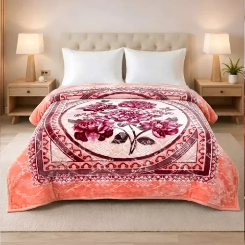 Super Duper 4 KG 2-Ply Double Bed Blanket - Bloom