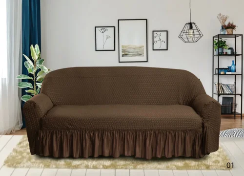 Butterfly_sofa_Brown Butterfly Fabric Sofa Cover - Brown